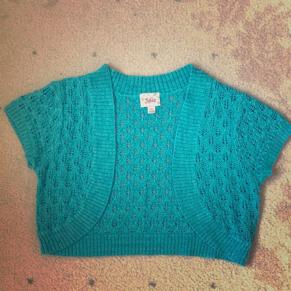 Justice short sleeves cardigan